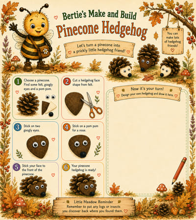 Bertie's Pinecone Hedgehog