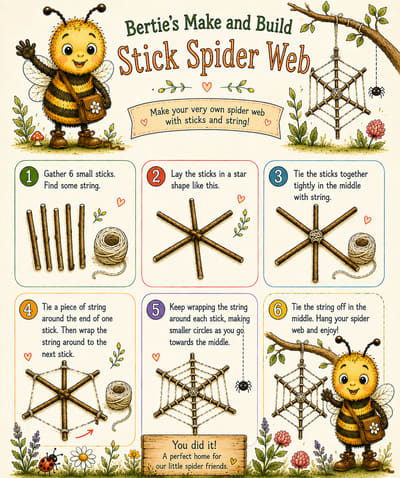 Bertie's Stick Spider Web
