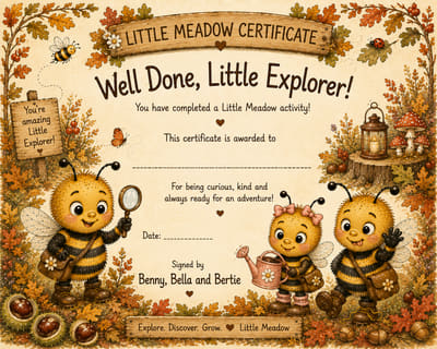 Well Done, Little Explorer!